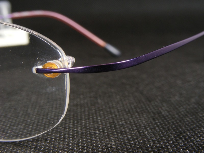 Opdo eyewear 7135-5 Purple UNIQUE RARE RIMLESS EYEGLASSES GLASSES 48-19-145mm gallery