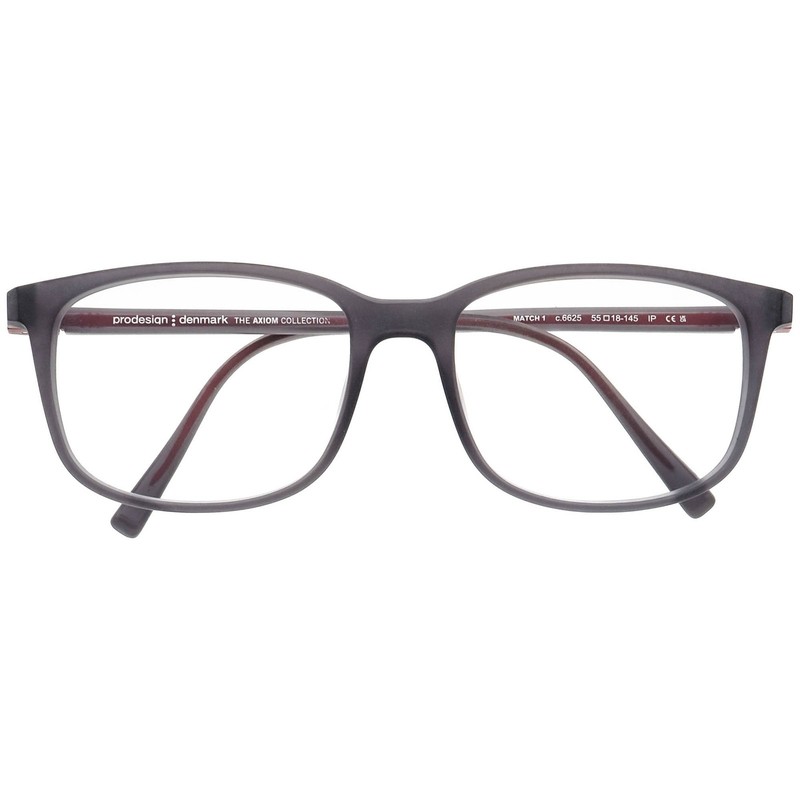 Prodesign Denmark Eyeglasses Match 1 c.6625 Matte Grey Square Frame 55[]18 145 gallery