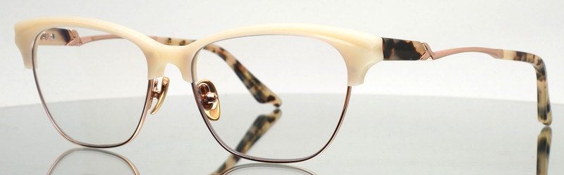 COCO AND BREEZY Aura 106 Cream Womens Cat Eye Full Rim Eyeglasses 55-16-145 B:40
