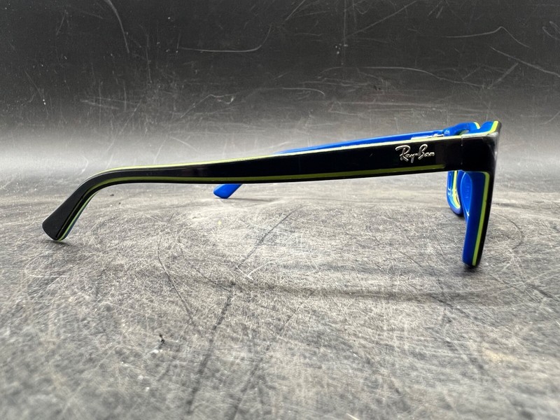 Boys Ray-Ban Eyeglasses Kids RB 1536 Full Frame Square Plastic Blue Black Green gallery