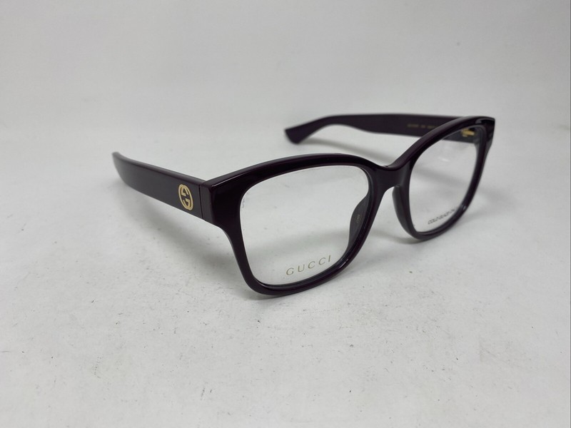GUCCI GG1340O 004 DARK PURPLE GLOSS 54-17-140 EYEGLASSES F227