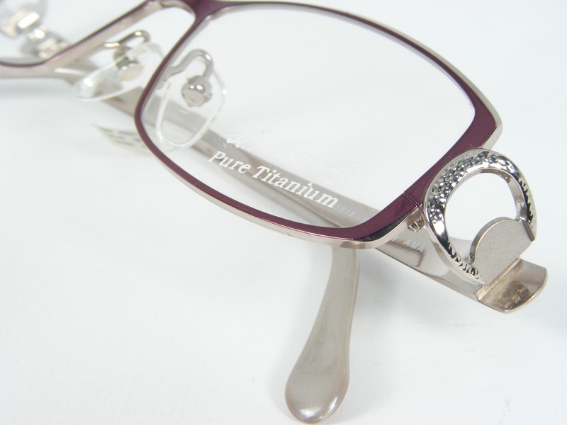 St.Moritz 45018 001 BURGUNDY BERRY /SILVER UNIQUE EYEGLASSES GLASSES 51-16-135mm gallery