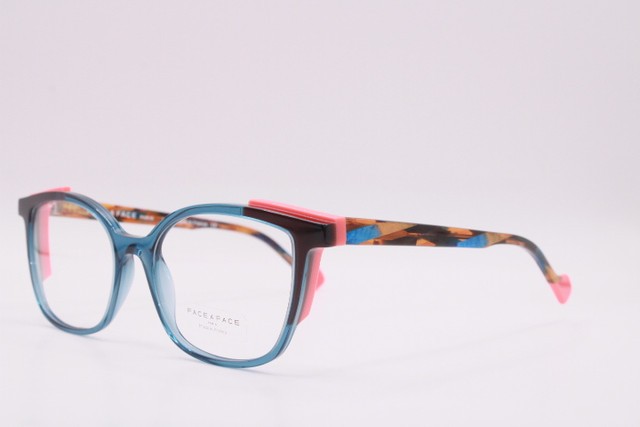 NEW FACE A FACE SHIFT 2 COL 4307 BLUE BROWN PINK AUTHENTIC EYEGLASSES 53-17