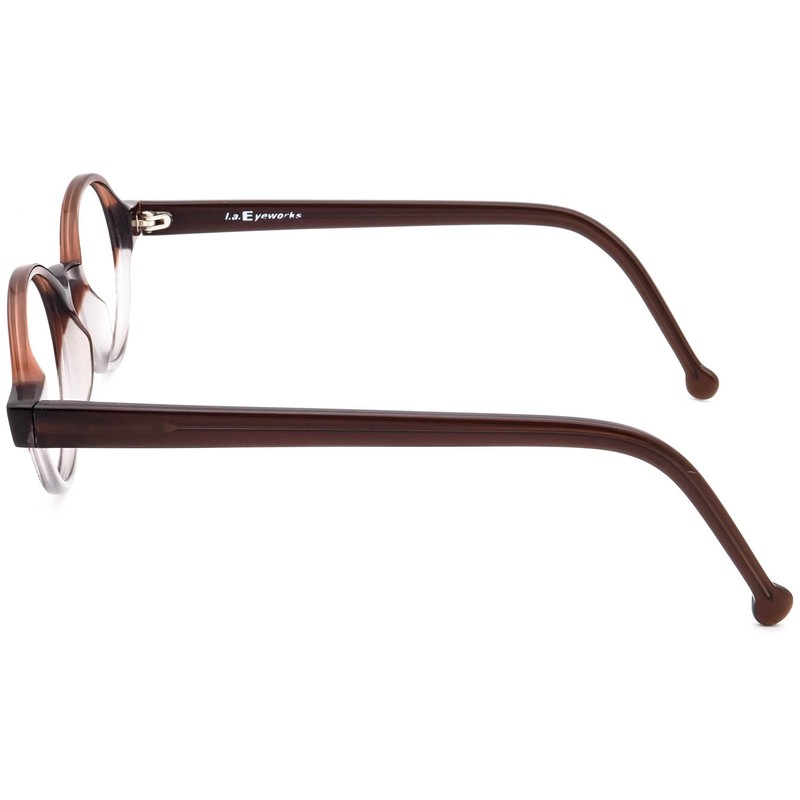 L.A.Eyeworks Eyeglasses O’Day 149 Clear Brown Gray Fade Round USA 45[]20 140 gallery