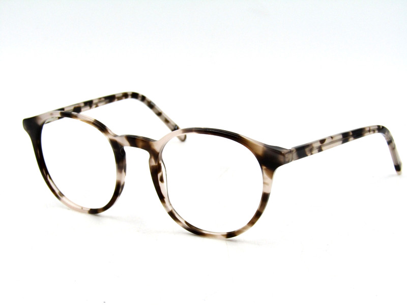 SpecSavers Nairobi Women’s Round Eyeglasses Frame, Grey Tortoise 47-20-140 #197