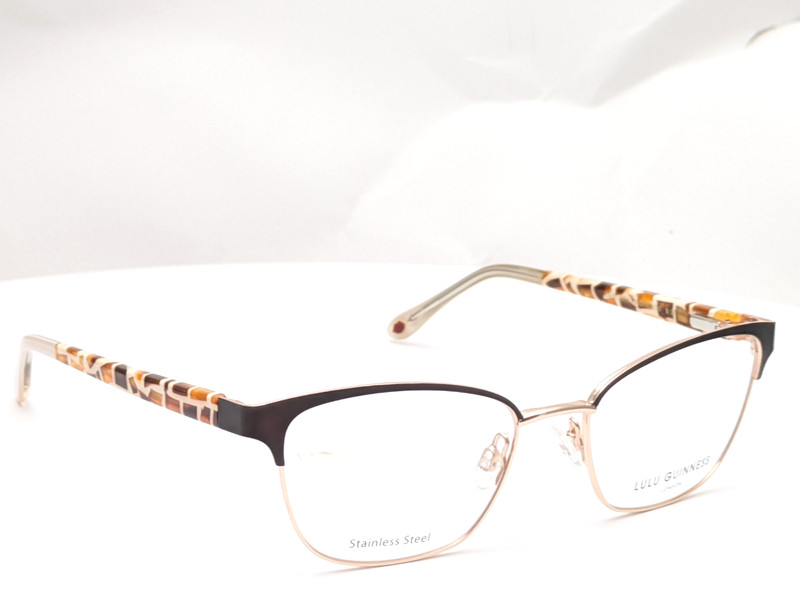 Lulu Guinness L939 BRN Brown Women’s Eyeglasses Frames 50-17-135