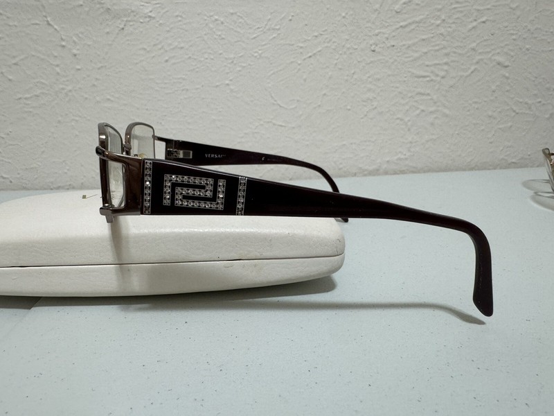 Versace Glasses Lot Of 2 VE 1163-B 1045 And Mod 1163-B 1333 Frames Only Damaged gallery