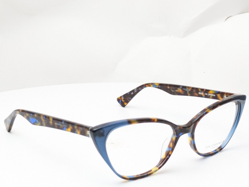 David Spencer Eyewear Hayden Blue Tortoise Women’s Eyeglasses Frames 55-16-140