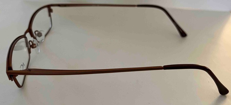 ICE HOT WAX eyeglass frames, Plum 47-17-140, metal full-rim, spring hinges, NEW gallery