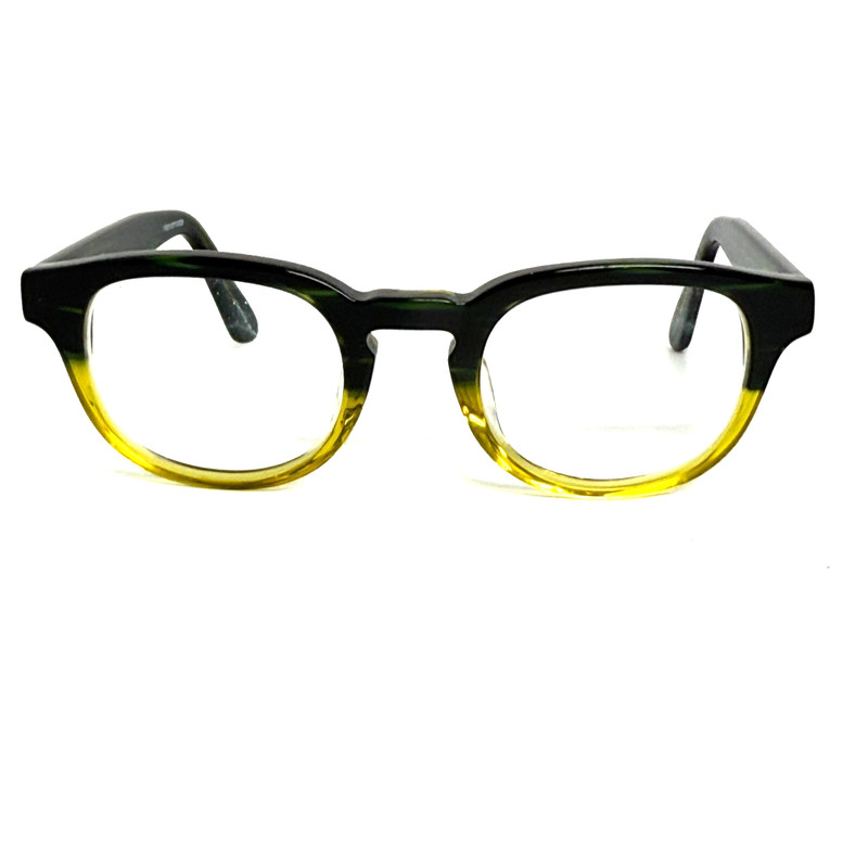 GFbriller Eyeglasses frames Green Clear ROund Full Rim Teddy 79 48-22-140 H17979