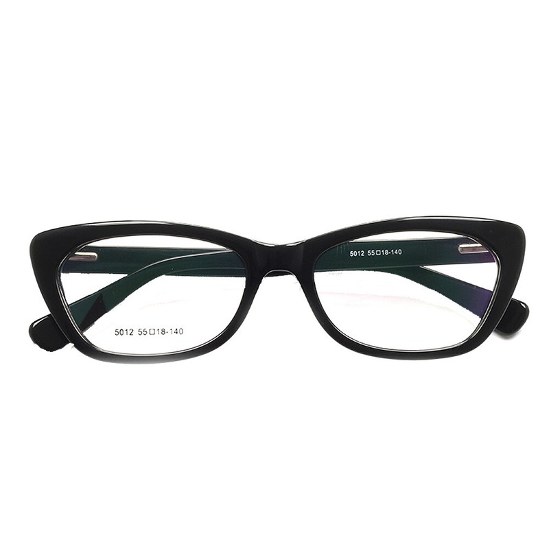 Women Cat Eye Tortoise Glasses Frames Acetate Fashion Eyeglasses Light Eyewear