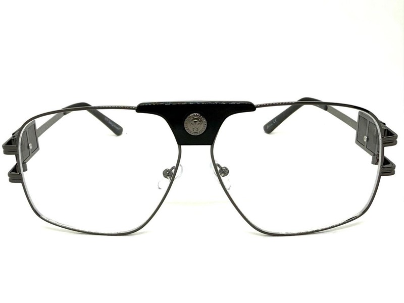 Classy Retro Hardcore Hip Hop Rapper Clear Lens EYE GLASSES Large Gunmetal Frame gallery