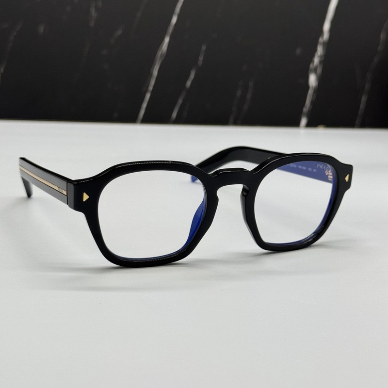 NEW PRADA PRA16S 16K60K EYEGLASSES BLACK PRADA PR A16S 16K60K gallery