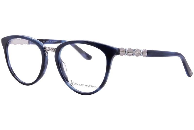 JL By Judith Leiber JL3042 Eyeglasses Women’s Denim Full Rim Cat Eye 52mm