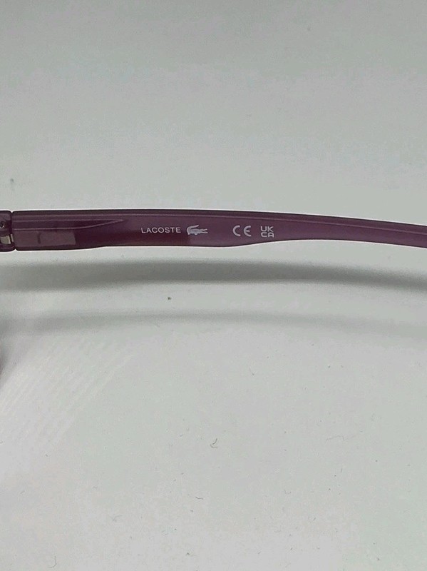 Lacoste L3650 Youth Eyeglasses 514 Purple Glow In The Dark 50‑13‑135 w/ Case gallery