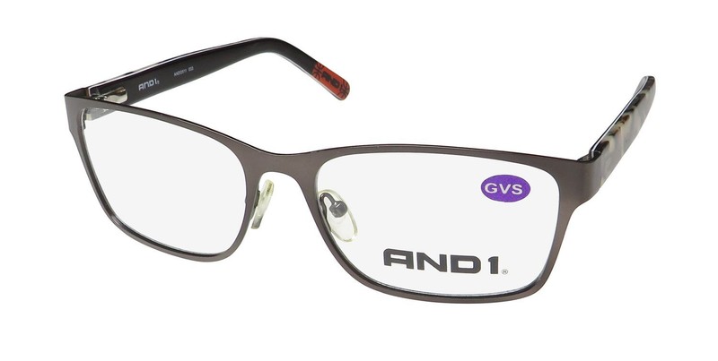 NEW AND1 ANDO511 EYEGLASS FRAME FULL-RIM 57-17-145 033 METAL & PLASTIC
