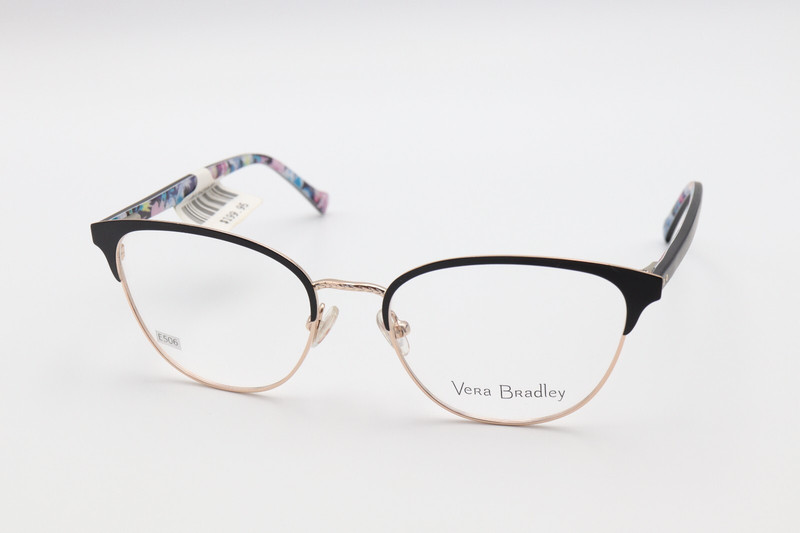 VERA BRADLEY Jennie Garden Grove (GGR) Black-Gold 53-18-140 Frames Flex E506
