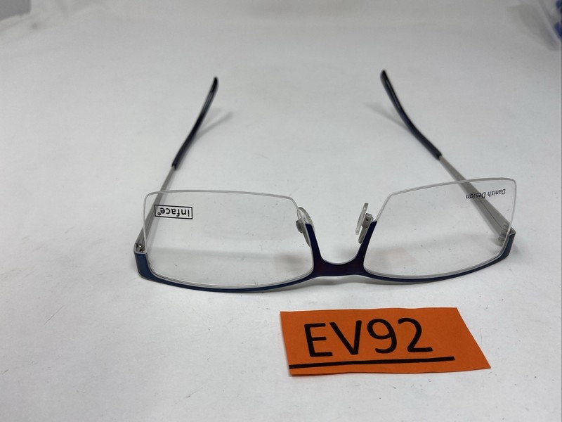 INFACE EYEWEAR IF 8377 414 BLUE 58/17/140 LARGE EYEGLASSES FRAME EV92 gallery
