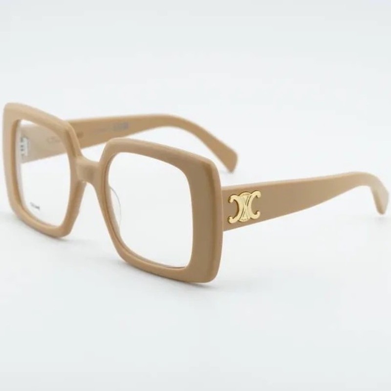 New! Celine CL50121I 057 Chic Beige Eyeglasses for Women, Authentic