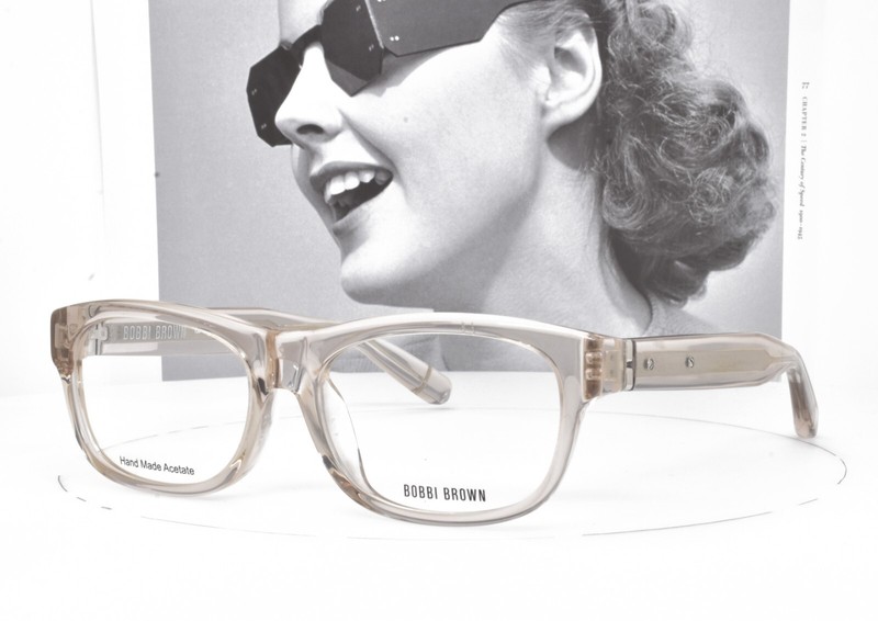 BOBBI BROWN Eyeglasses CLEAR Dove Gray Wayfarer Asian Fit 54-16-135 BOBBI/F JMY