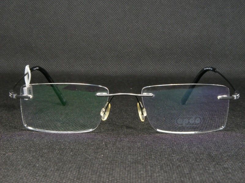 Opdo eyewear 7478-2 Olive Green UNIQUE RARE RIMLESS EYEGLASSES 49-17-140mm gallery