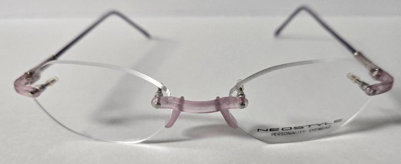 Vintage Neostyle College 277 972 (Violet) Rimless Eyeglasses 48-17-135 GERMANY