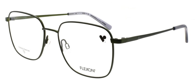 Flexon H6070 304 Men’s Glasses 53-17-145 Matte Moss Green Flexible Titanium