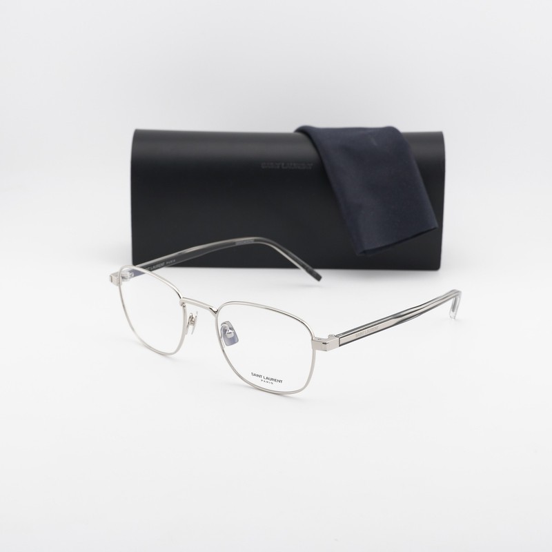 NEW Saint Laurent SL699 005 Silver 59mm Eyeglasses