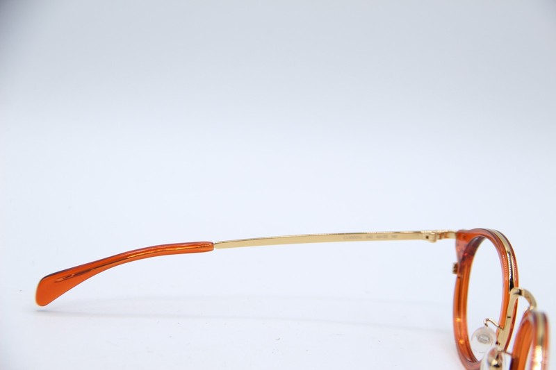 CELINE CL 50001U 042 CLEAR BROWN GOLD AUTHENTIC FRAMES EYEGLASSES 46-22 gallery
