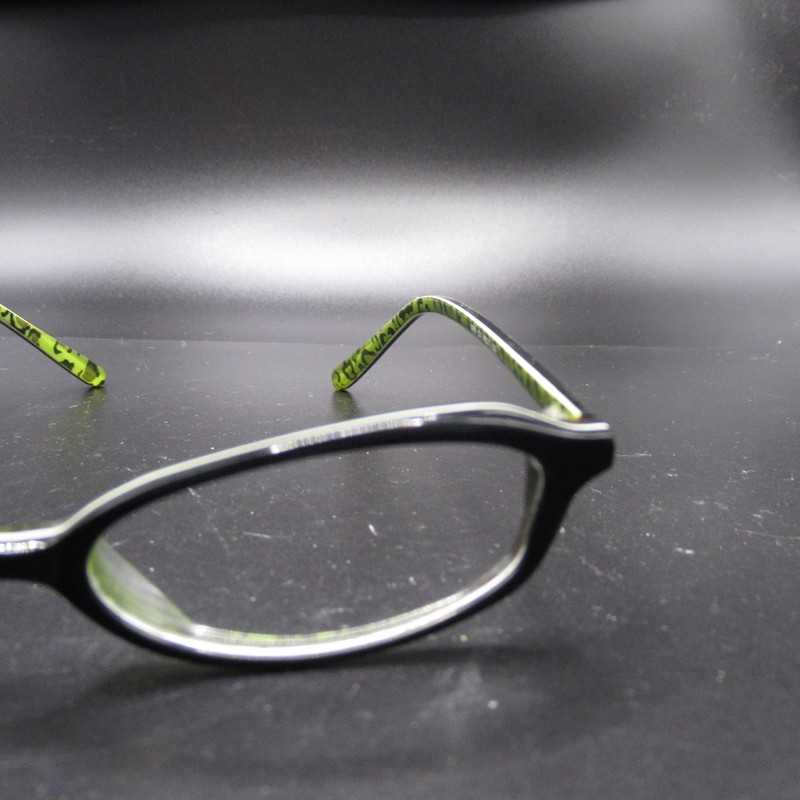 Steve Madden SP81 Black Green Leopard Full Rim Eyeglass Frames 48-17-135 Womens gallery