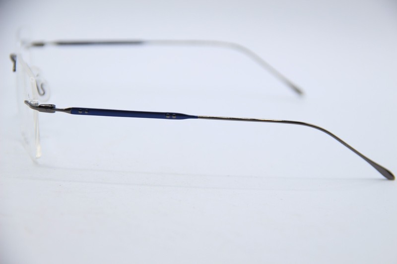 NEW SIMPLYLITE SL601 GUNMETAL BLUE AUTHENTIC DESIGNER EYEGLASSES 53-18 gallery