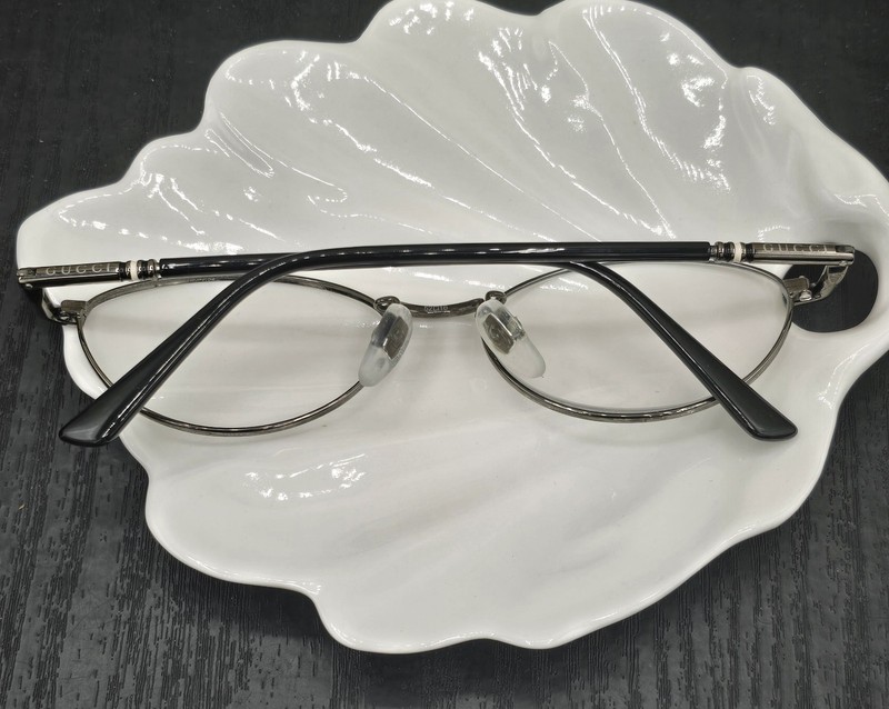 Gucci Eyeglasses Frames GG0949OJ 003 Black Silver & Case Oval Wire Rim 52-16-135 gallery