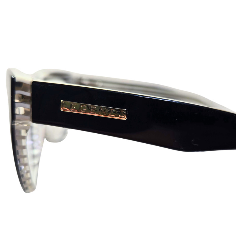 Legends Black White Striped Interior Marilyn Blk Zebra Frame Eyeglasses gallery