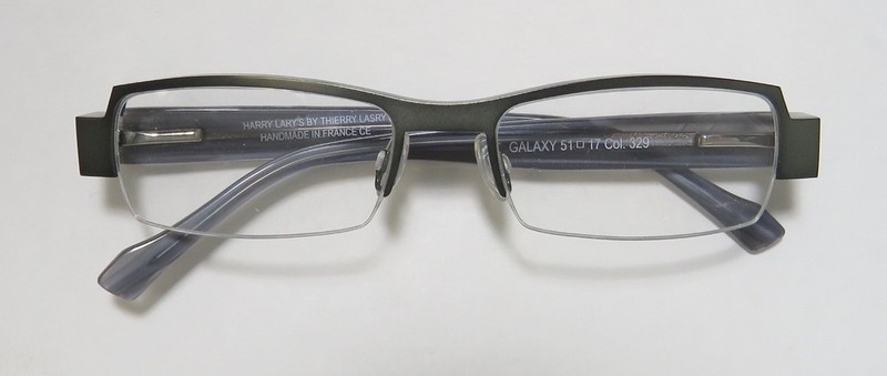 NEW HARRY LARY'S GALAXY EYEGLASS FRAME DESIGNER 51-17-0 329 METAL & PLASTIC gallery