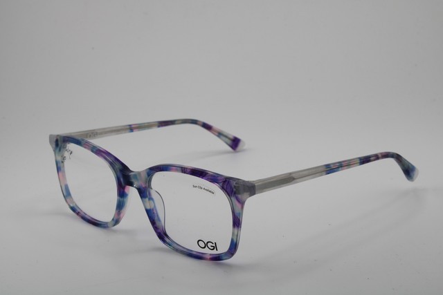 NEW OGI HERITAGE 7172/2345 PURL BLUE CLEAR MARBLE AUTHENTIC EYEGLASSES 48-20
