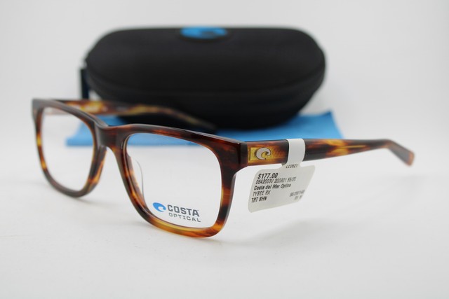 NEW COSTA DEL MAR 06A2003V 20030155 TYBEE HAVANA AUTHENTIC EYEGLASSES 55-20