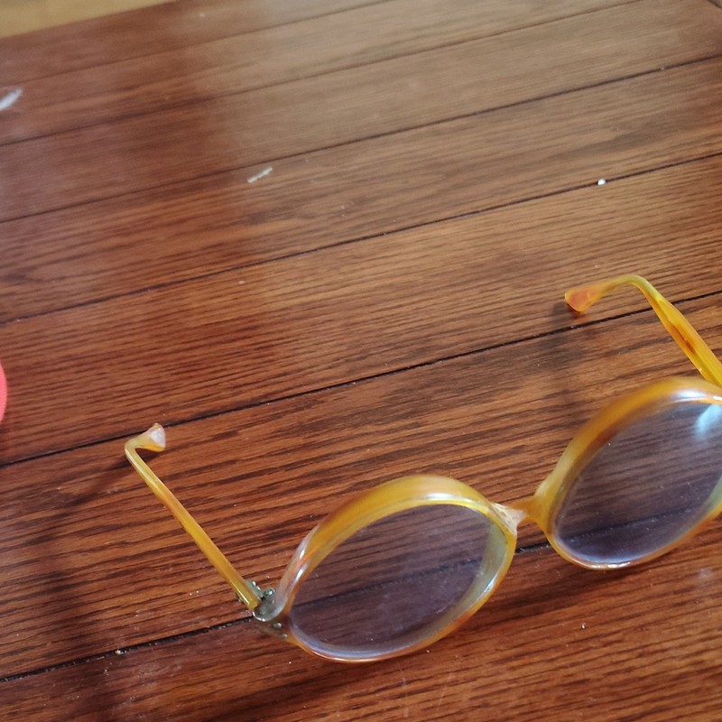 Round Yellow Plastic Eyeglass Frames Full Rim Solid Unisex Adults gallery