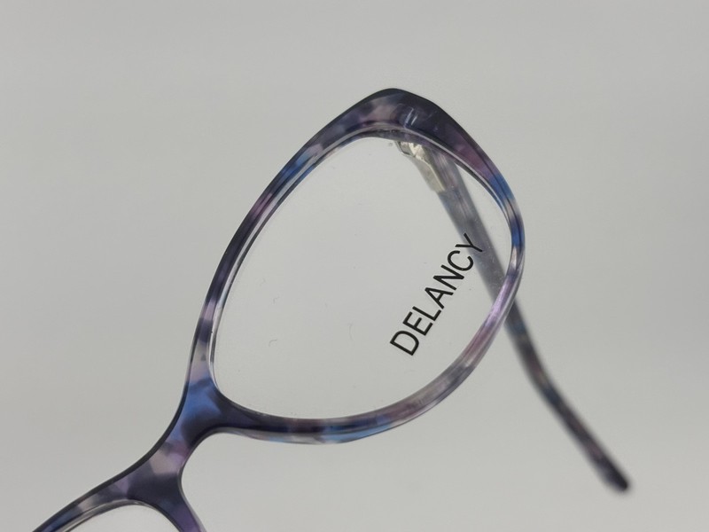 DELANCY DEL 159 Purple Blue Marble 50-15-135 Plastic Glasses Frames gallery