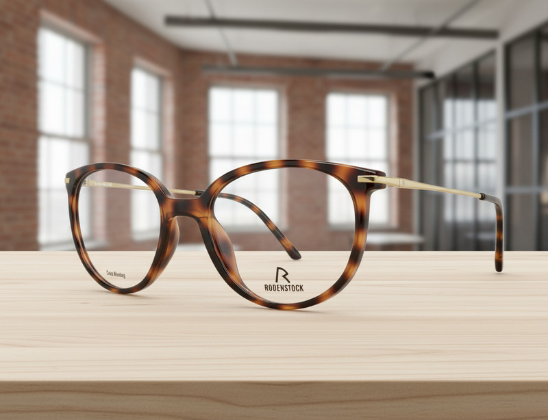 RODENSTOCK EYEGLASSES Germany 5312 D 49-18-135 BROWN TORTOISE GOLD NEW Authentic
