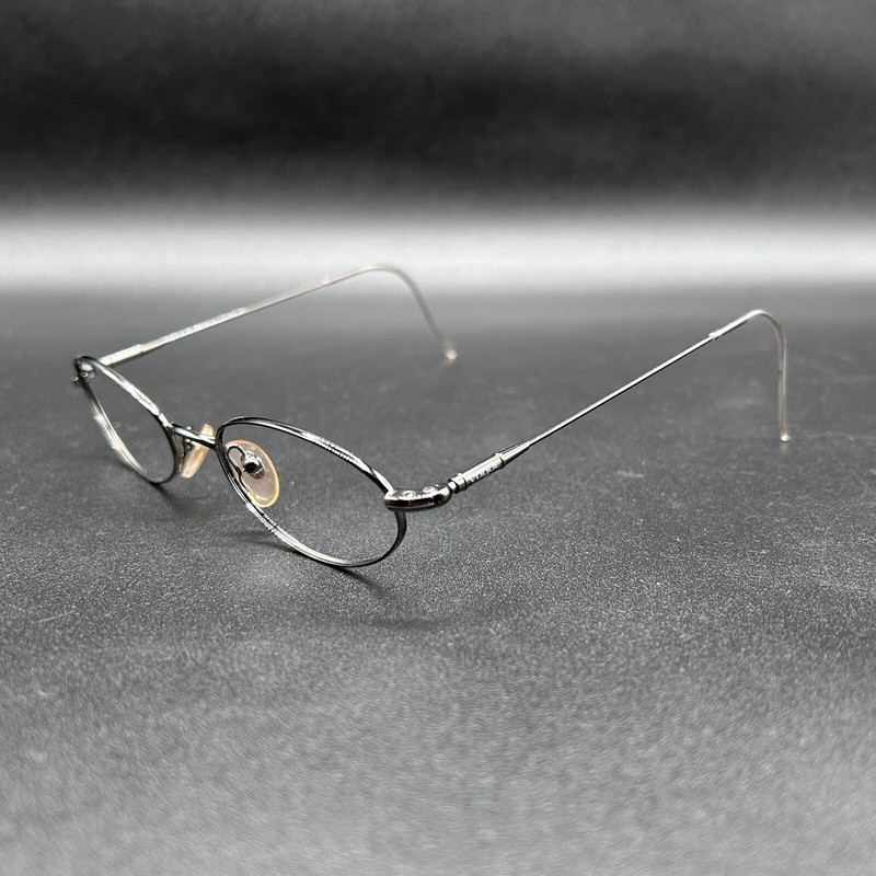 Vogue VO3243 420 Oval Eyeglasses Frame Gunmetal Flex Italy 47-19-140 Used