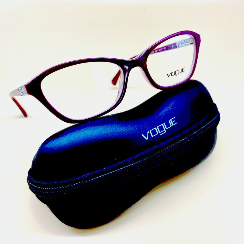 VOGUE EYEWEAR VO5139B 2537 52 Cateye Plastic Red Clear WOMEN EYEGLASSES