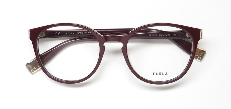 NEW FURLA VFU393 EYEWEAR RED FULL-RIM ROUND 50-19-135 0G96 WOMENS PLASTIC gallery