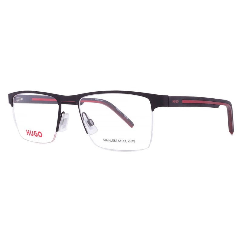 Hugo Boss Demo Rectangular Men’s Eyeglasses HG 1066 0BLX 55 HG 1066 0BLX 55