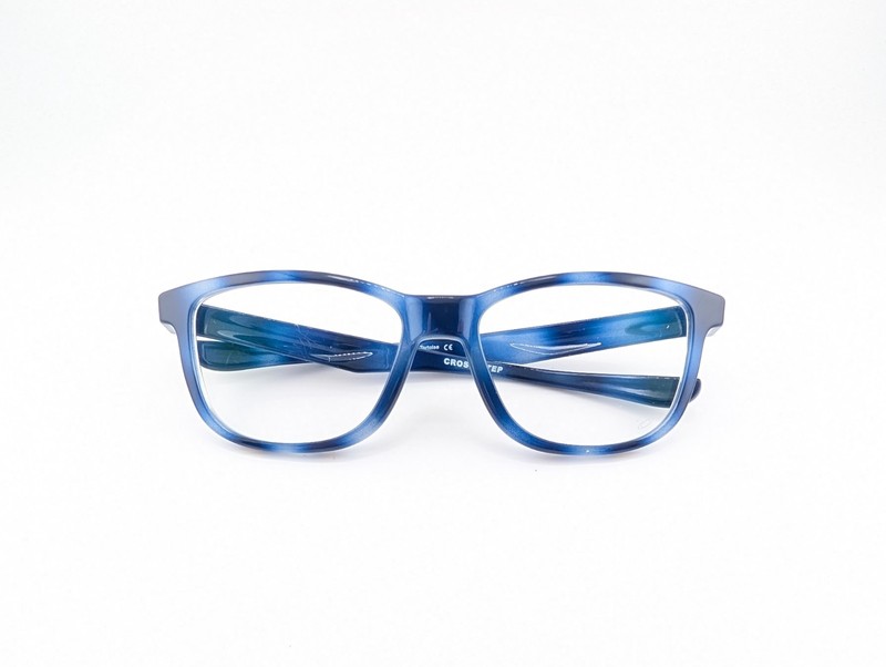 Oakley Eyeglasses Frames Only, CROSS STEP, OX8106-0552, 52-16-135, Polished Blue
