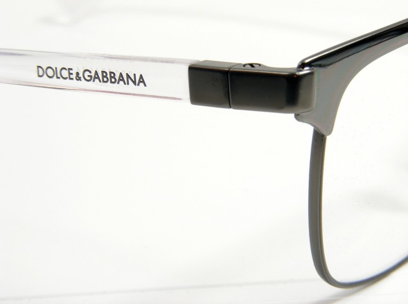 Dolce & Gabbana DG1302 04 Eyeglasses Gunmetal / Clear 53-17-140 Italy NEW gallery