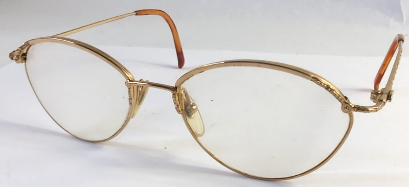 Christian Dior CD 2876 40A Gold Panto Eyeglasses Frame Only, Austria 50-20-130