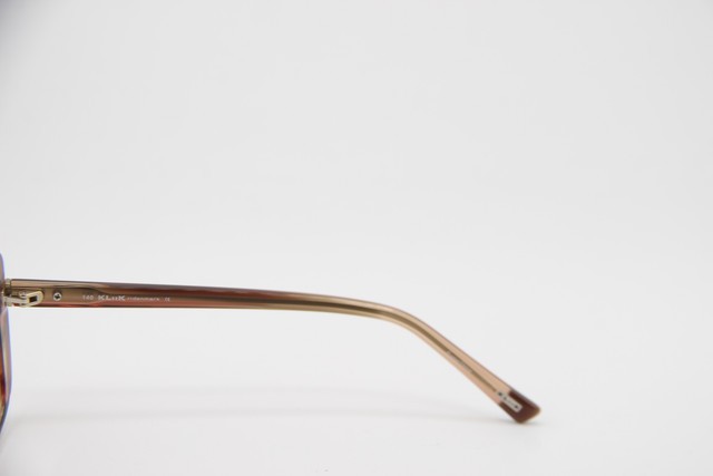 NEW KLIIK DENMARK 777 S414 CLEAR BROWN PINK HORN AUTHENTIC EYEGLASSES 48-19 gallery