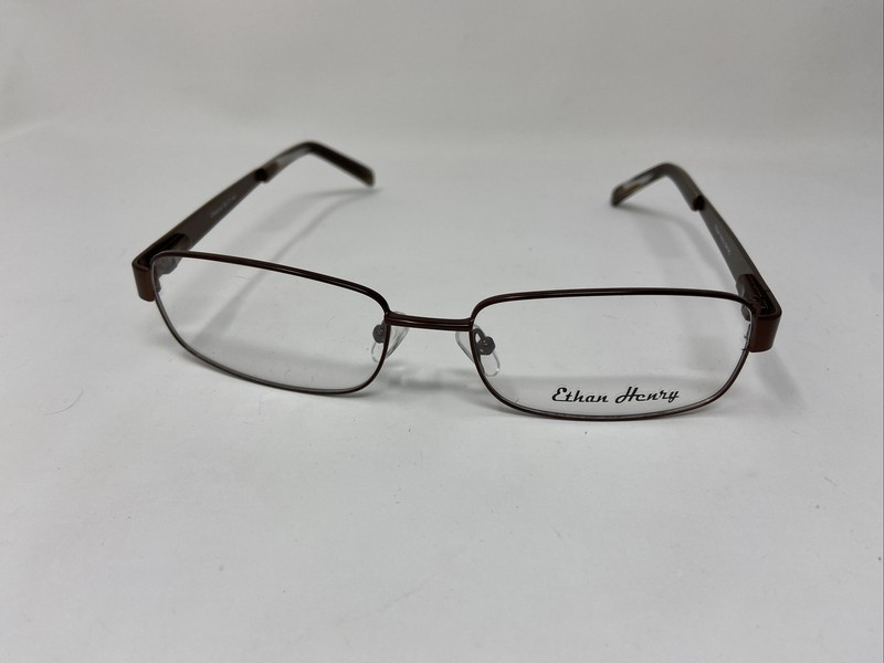 ETHAN HENRY EH145 CHESTNUT BROWN 56/17/140 FLEX HINGE EYEGLASSES FRAME /Y73