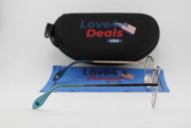 NEW FYSH 3701 M204 GUNMETAL BLUE PURPLE GOLD AUTHENTIC EYEGLASSES 51-17 gallery