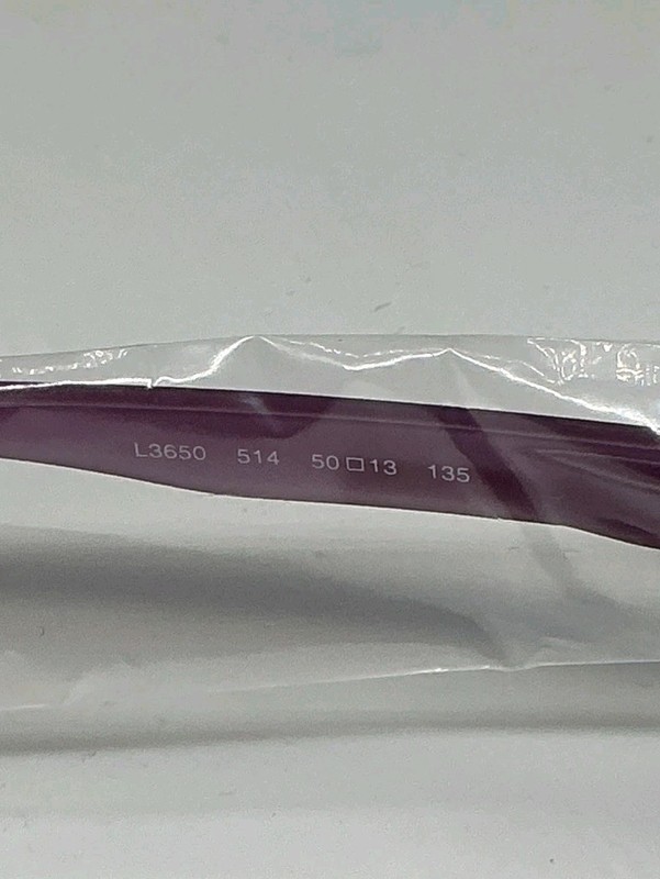 Lacoste L3650 Youth Eyeglasses 514 Purple Glow In The Dark 50‑13‑135 w/ Case gallery